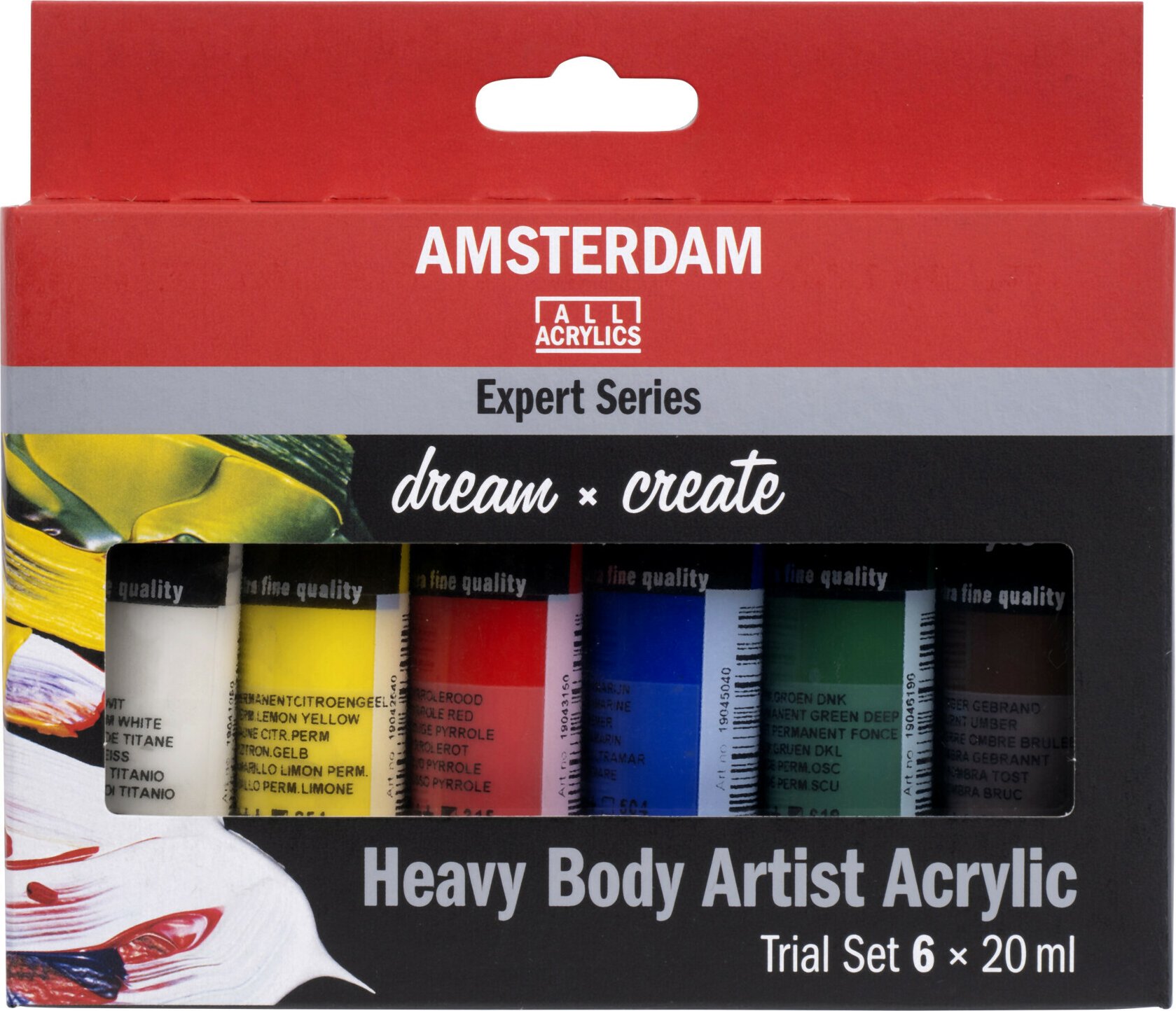 Sada akrylových barev Amsterdam Expert Trial 6 x 20 ml