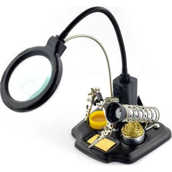 Lupa Rukojeť s lupou s LED osvětlením - ZD-10Y třetí ruka