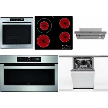 Set domácích spotřebičů WHIRLPOOL ABSOLUTE AKZM 8480 IX + WHIRLPOOL AKT 8130/NE + WHIRLPOOL AKR 749/1 IX + WHIRLPOOL ABSOLUTE AMW 730 IX + WHIRLPOOL WSIO 3O34 PFE X
