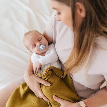 Dětská deka Lily is sailing Deka Mušelín - olivová