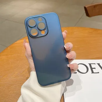 Ultratenký matný kryt pro iPhone 14 - modrý