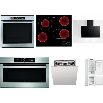 Set domácích spotřebičů WHIRLPOOL ABSOLUTE AKZM 8480 IX + WHIRLPOOL AKT 8190/BA + WHIRLPOOL AKR 62F LT K + WHIRLPOOL ABSOLUTE AMW 730 IX + WHIRLPOOL WIO 3O540 PELG + WHIRLPOOL WHC18 T311