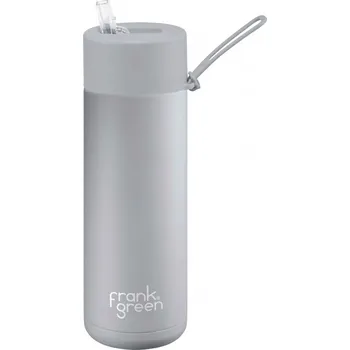 Láhev Cestovní láhev, Ceramic 595 ml, Straw Lid, Harbour Mist - Frank Green