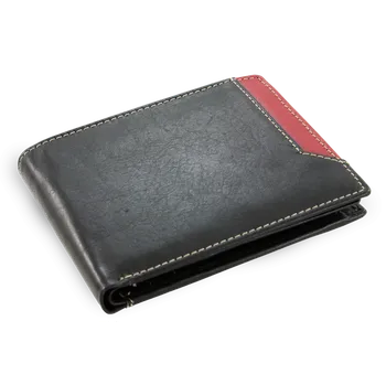 Peněženka Arwel Pánská kožená peněženka 9 - česká výroba; černá