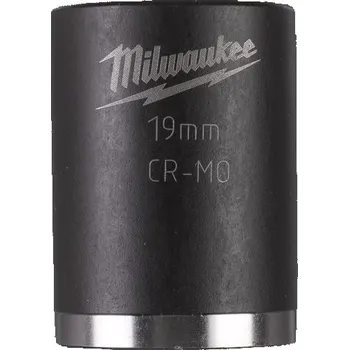 Gola hlavice MILWAUKEE Průmyslová hlavice Shockwave 3/8" HEX 19mm, krátká