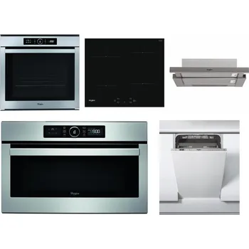 Set domácích spotřebičů WHIRLPOOL ABSOLUTE AKZM 8480 IX + WHIRLPOOL WS Q2760 BF + WHIRLPOOL AKR 5390/1 IX + WHIRLPOOL ABSOLUTE AMW 730 IX + WHIRLPOOL WSIC 3M27 C