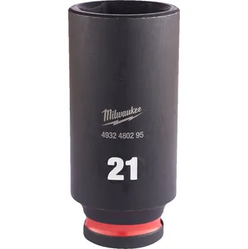 Gola hlavice MILWAUKEE Průmyslové hlavice Shockwave 3/8" HEX 21mm dlouhé