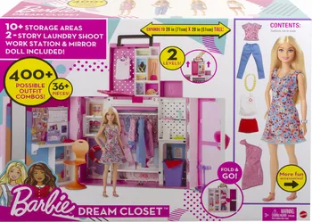 Panenka Mattel Barbie HGX57 + módní šatník snů