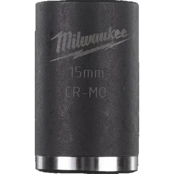 Gola hlavice MILWAUKEE Průmyslová hlavice Shockwave 3/8" HEX 15mm, krátká