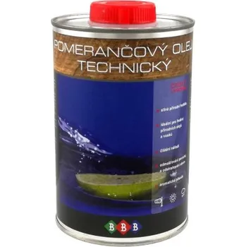 Olej na dřevo Pomerančový olej 0,9 l, přírodní ředidlo, rozpouštědlo, D-limonen OLE POM 01000