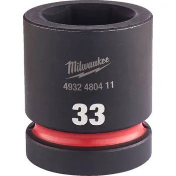 Gola hlavice MILWAUKEE Průmyslové hlavice Shockwave 1" HEX 33mm krátké