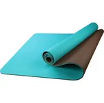 PROIRON; TPE Yoga Mat 1830×660×6 mm, CYAN/BROWN