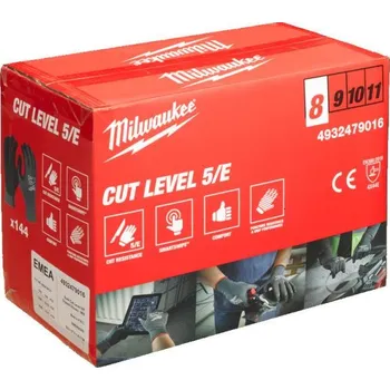 Pracovní rukavice MILWAUKEE Protiprořezové rukavice, stupeň 5/E - S/7, 144ks