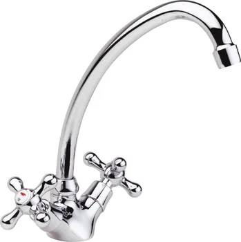 Vodovodní baterie Rio II - dřezová kohoutková stojánková baterie, kulaté ústí 200 mm RK1556