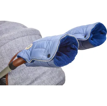 Fusak Little Angel Rukavice na kočár prošev MAZLÍK pár - ocelově modrá/modrá