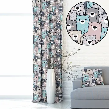 Dekorační látka Blackout - Medvídci bez obšití 150