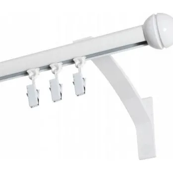 Jednoduchá garnýž hl. profil BÍLÁ koncovka Gula Frez