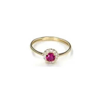 Prsten Prsten ze žlutého zlata s rubínem Pattic AU 585/000 1,25 gr LMG6901RY-50