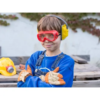 Pracovní rukavice Tuff Tools dětské ochranné pomůcky do dílny - brýle, rukavice, sluchátka