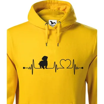 Pánská mikina Pánská mikina Maltézák tep, Barva Žlutá, Velikost L, Canvas Pánská mikina Bezvatriko.cz 1065