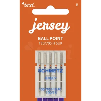 Nástroj na niť a příze Jehly na pleteninu TEXI JERSEY 130/705 H SUK 5x100