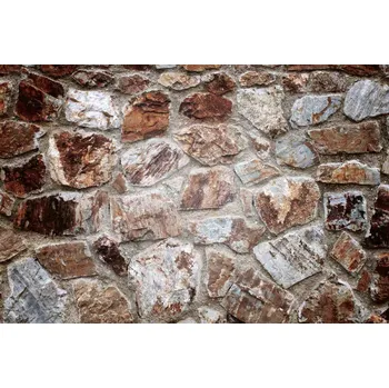 Fototapeta DIMEX | Vliesová fototapeta Vintage kamenný obklad MS-5-2389 | 375 x 250 cm| červená, bílá, hnědá + Vliesová fototapeta na stěnu DIMEX Vintage kamenný obklad MS52389 v rozměru 375 x 250 cm + lepidlo zdarma