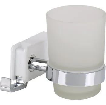 Držák do auta REIMO Držák nápojů se sklem s výklopnými háčky, bílý