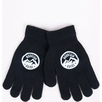 Rukavice Rukavice prstové YO RED0012C černé mountain guide velikost rukavic: 18 cm