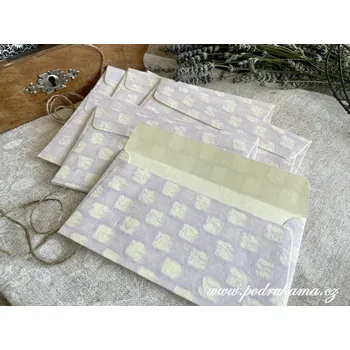 Obálka Sapaimport Obálka 9,5x17 lila káro Množství: kusovky 1-9 ks