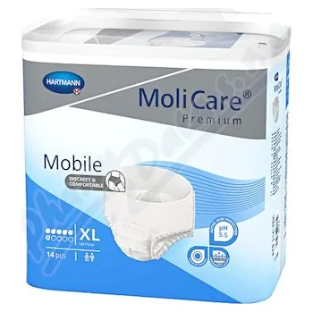 Kalhotky navlékací Molicare Mobile XL—boky 130-170cm, savost 6 kapek, 14ks