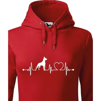 Dámská mikina Dámská mikina Dobrman tep, Barva Červená, Velikost XS, Canvas Dámská mikina Bezvatriko.cz 1050