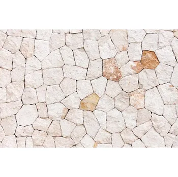 Fototapeta DIMEX | Vliesová fototapeta Kamenná dekorativní dlažba MS-5-2391 | 375 x 250 cm| bílá, oranžová + Vliesová fototapeta na stěnu DIMEX Kamenná dekorativní dlažba MS52391 v rozměru 375 x 250 cm + lepidlo zdarma