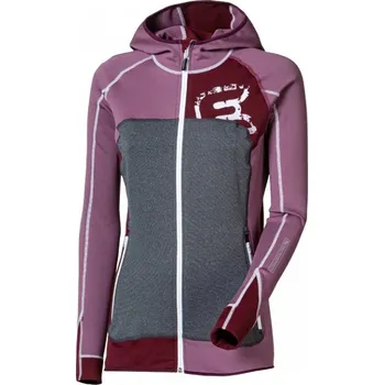 Dámská mikina Mikina dámská Progress REBELIA HOODY, švestková/černá Velikost: L