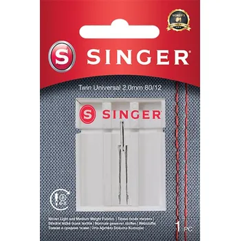 Příslušenství k šicímu stroji Dvojjehla univerzální Singer 2 mm 1x80