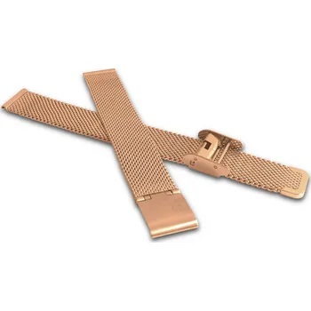 Módní doplněk Rose gold kovový tah MESH Band Rose Gold MPSNR14 Šířka řemínku: 14mm