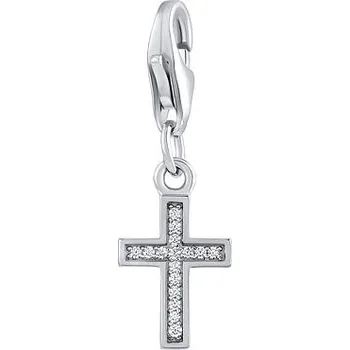 Přívěsek Stříbrný přívěsek křížek Abrid s Brilliance Zirconia MW02208P