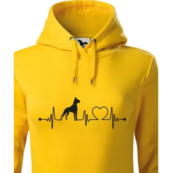 Dámská mikina Dámská mikina Dobrman tep, Barva Žlutá, Velikost XS, Canvas Dámská mikina Bezvatriko.cz 1050