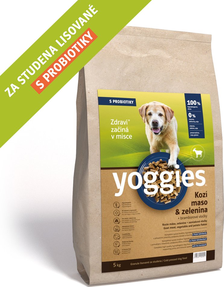 Yoggies Hypoalergenní s KOZÍM masem a bramborovými vločkami 5kg