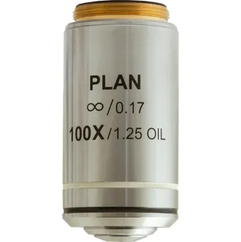 Hvězdářský dalekohled Rovinný achromatický objektiv s korekcí na nekonečno Levenhuk MED 100x