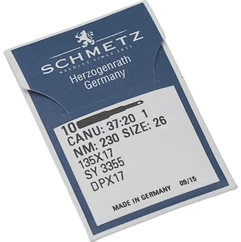 Strojové jehly pro průmyslové šicí stroje Schmetz 135X17 230