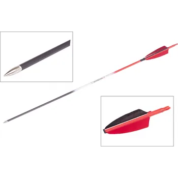 Goodgoods červený šíp 28" průměr 7 mm krocaní peří 1ks