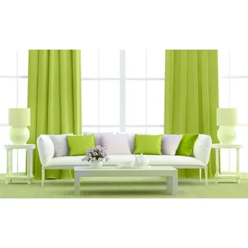 Dekorační látka Blackout zelená bez obšití 150