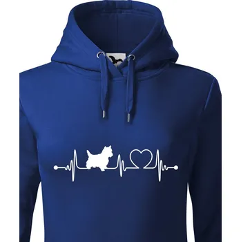 Dámská mikina Dámská mikina Westík tep, Barva Modrá, Velikost XS, Canvas Dámská mikina Bezvatriko.cz 1071