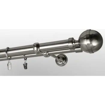 Garnýž Kovová garnýž Efekt-nerezová ocel Ø 25/19 mm - Kalisto