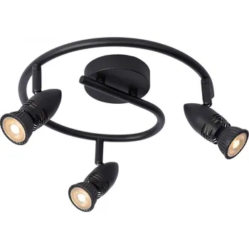 Lucide 13955/03/30 CARO stropní bodové svítidlo D310mm | 3xGU10 - černá + K nákupu nad 3000 Kč dárek zdarma