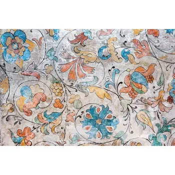 Fototapeta DIMEX | Vliesová fototapeta Malba - Italská freska MS-5-1991 | 375 x 250 cm| modrá, oranžová, hnědá + Vliesová fototapeta na stěnu DIMEX Malba - Italská freska MS51991 v rozměru 375 x 250 cm + lepidlo zdarma