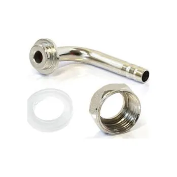 Příslušenství pro výčepní zařízení Vývodka 7mm oblouk+matice převl.5/8+těsnění Lindr5/8-sada (výčepní zařízení a technika LINDR)