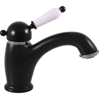 Vodovodní baterie Vodovodní baterie umyvadlová LABE, Barva: černá matná/chrom, Rozměr: 3/8''