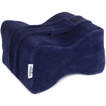 Vlnka Paměťový ortopedický polštář mezi kolena modrý 25 x 20 x 15 cm Polštář Vlnka Paměťový ortopedický polštář mezi kolena modrý 25 x 20 x 15 cm