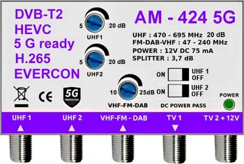 Anténní zesilovač Evercon AM-424 5G